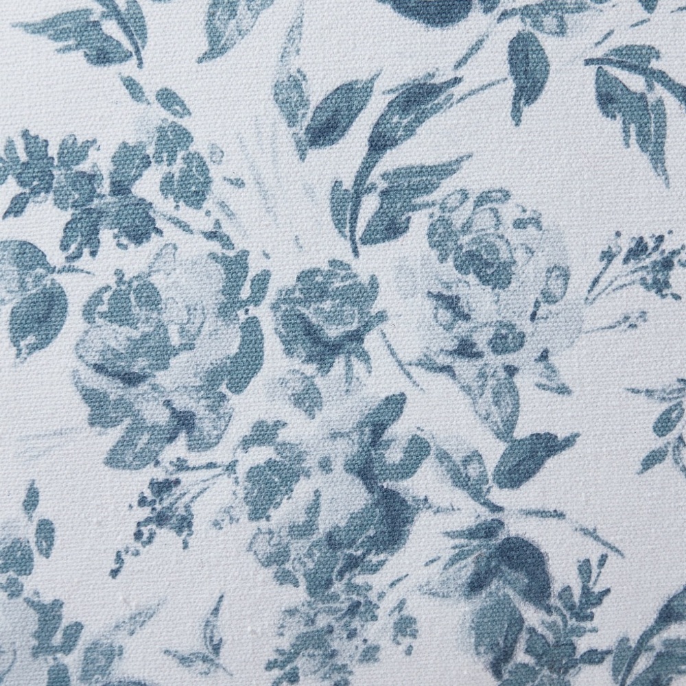 My Texas House Rebecca Blue Floral Reversible Cotton Decorative Pillows Set of 2 - Picture 14 of 15